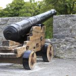Old Cannon looking out over the walls of Ross Castle